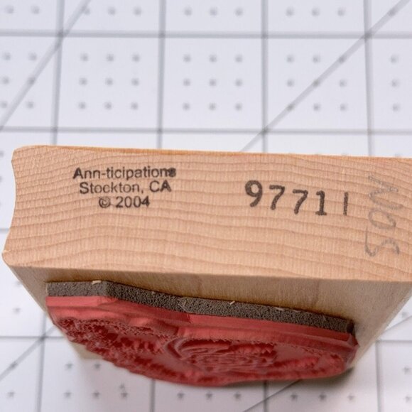 Rose Hat  Rubber Stamp Ann-ticipations Spring Summer Flower Garden Fashion Craft - Picture 3 of 5